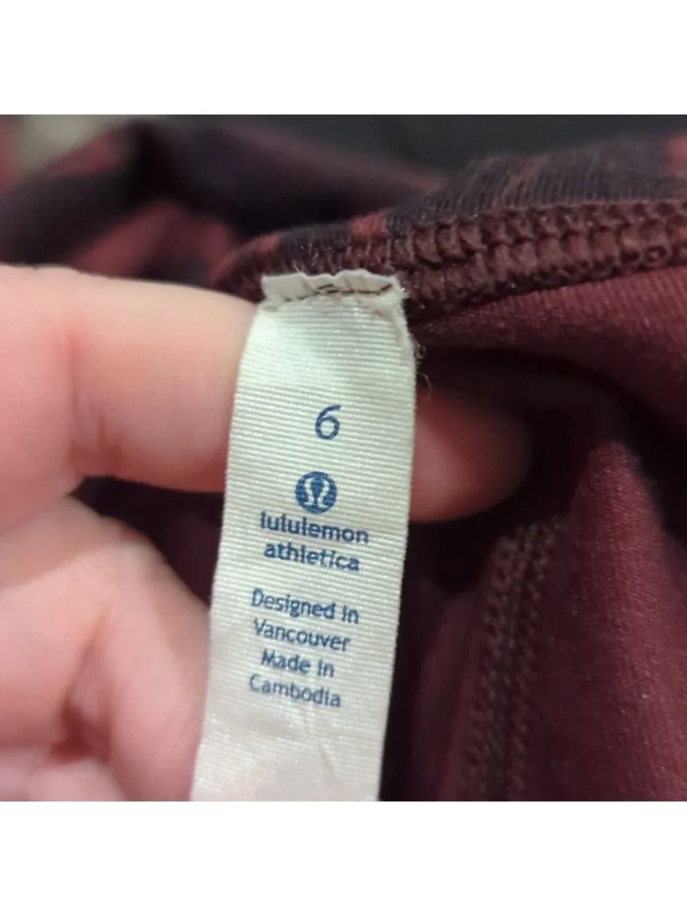 Lululemon Wunder Under Pant (Full-On Luon)Painted Animal Bordeaux Drama